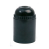 Portalámparas termoplástico, liso, e-27, negro, blister
