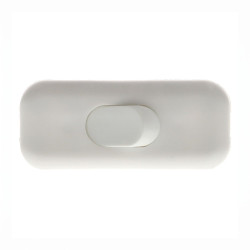 Interruptor de paso, plano, 2 a 250 v, blanco, retractilado