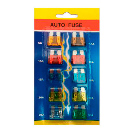 Fusibles serie universal, blister 10 piezas