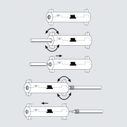Pelacables para cable coaxial hasta ø7,5 mm