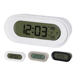 Reloj digital con despertador, colores surtidos