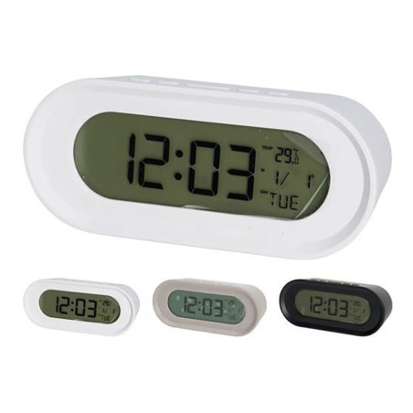 Reloj digital con despertador, colores surtidos