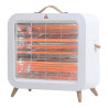Estufa de cuarzo pie 700w anti-vuelco ev-700, blanco, 35 x 11 x 31 cm