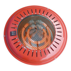 Brasero electrico cuarzo 800w, rojo, 8 x 32 x 32 cm
