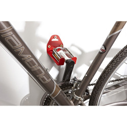 Gancho de pared para bicicleta con soporte en pedal