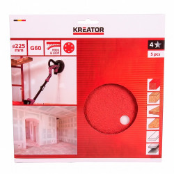 Disco lija cartón yeso ø225 mm g60, blister 5 uds