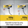 Polipasto eléctrico 500 w 100/200 kg