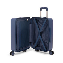 Maleta cabina rígida, azul marino, 50 l, 40 x 23 x 55 cm
