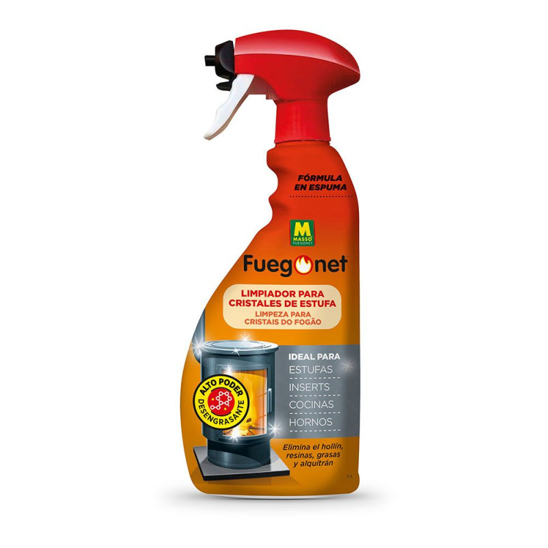 Limpiador de cristal de estufa 750 ml