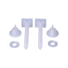 Juego de tornillos universales para tapa wc, 6 cm
