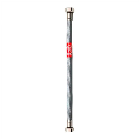 Latiguillo flexible inoxidable m-h 3/8 pulg, 40 cm