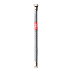 Latiguillo flexible inoxidable m-h 3/8 pulg, 50 cm
