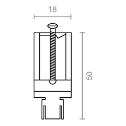 Grapas sujeción fregadero grp03, acero, acabado niquelado, 50 x 18 mm, 6 uds, blister
