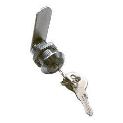 Cerradura buzón recta cm04, de zamak con acabado cromo brillo, 30 mm, con 2 llaves, blister