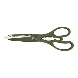 Tijeras de cocina, experto, de acero inoxidable, verdes, 21,5 cm