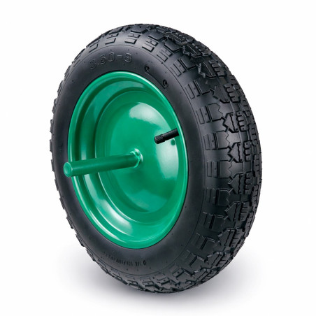 Rueda neumática para carretillas, banda de rodadura de 4 lonas, carga máxima de 150 kg, ø 360 mm
