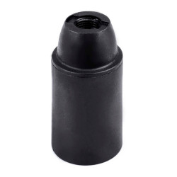Portalámparas termoplástico liso e14, ø27 x 53 mm, negro