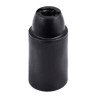 Portalámparas termoplástico liso e14, ø27 x 53 mm, negro