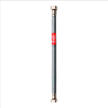 Latiguillo flexible inoxidable sanitario, m-h 3/8 pulg, 25 cm