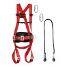 Kit arnés maxipro, 2 puntos de anclaje, amarre 1,5 m, 2 conectores climax30