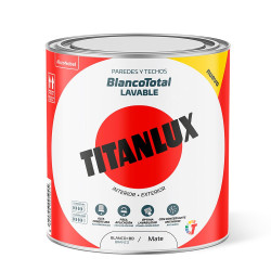 Pintura plástica acrílica estirenada interior/exterior blanco total 0,75 l
