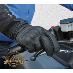 Guante motorista piel flor talla 10
