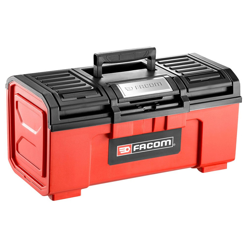 Caja de herramientas con sistema de cierre automático, 48 cm