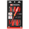 Destornilladores aislados 1000v protwist® plano/pz, juego 6 piezas