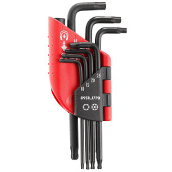 Llaves torx en l esféricas, juego 7 piezas