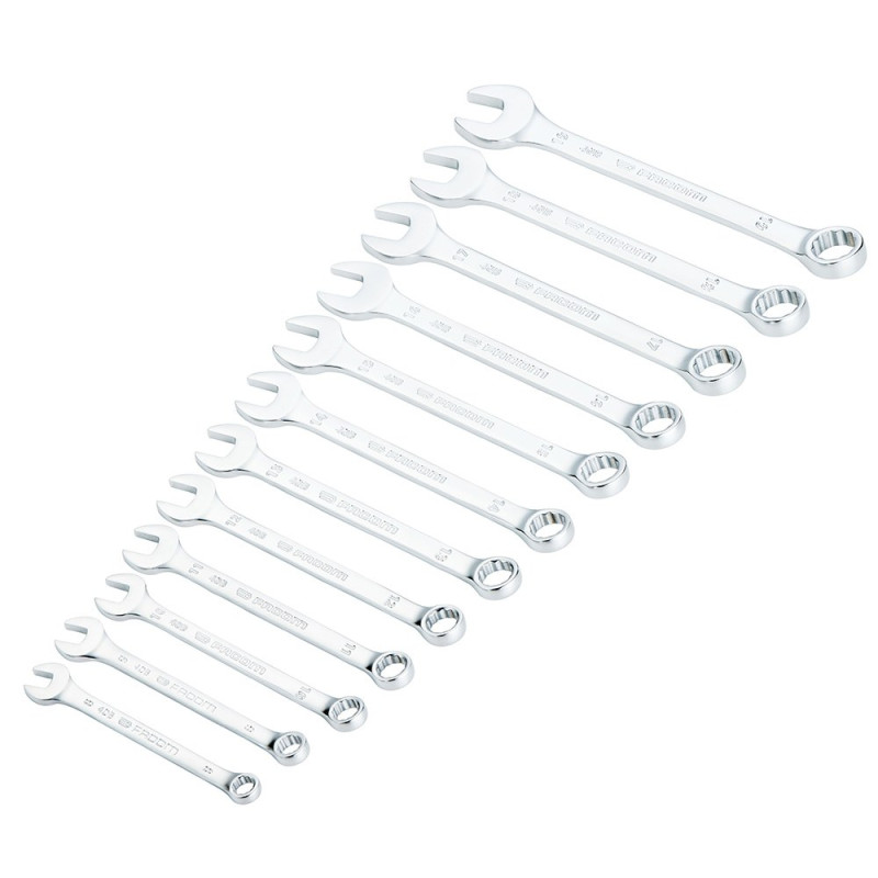 Llaves combinadas 40b slim, juego 12 piezas
