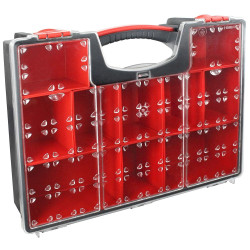 Organizador de 8 compartimentos extraíbles y divisibles, 42,2 x 10,6 x 33,5 cm