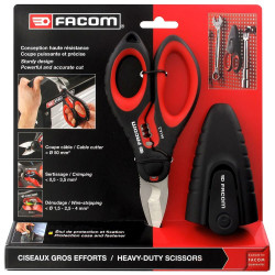 Tijera de electricista de gran resistencia + funda