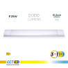 Regleta led 25 w 3cct 2000 lm 61,3 x 12 x 3,1 cm