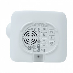 Lámpara nocturna led rgb recargable con despertador modelo unicornio mecedora