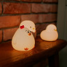 Lámpara nocturna led recargable modelo gallina