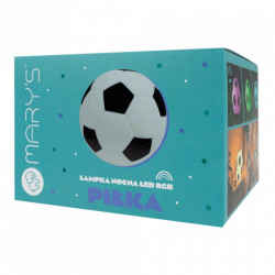 Lámpara nocturna led rgb recargable modelo balón fútbol