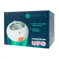 Proyector recargable ufo galaxy rgbw con control remoto