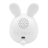 Reloj despertador recargable modelo conejito blanco