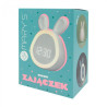 Reloj despertador recargable modelo conejito blanco