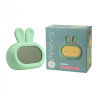 Reloj despertador recargable modelo conejo verde