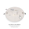 *ult.unidades* downlight led superficie/empotrable 24w 1680lm 4000k luz dia enclavamiento regulable edm