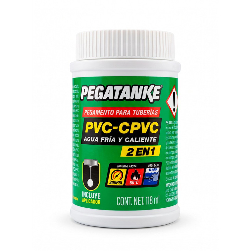 Pegamento tuberías pvc-cpvc, 118 ml