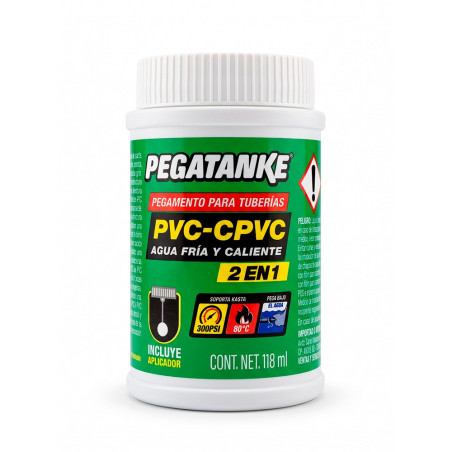 Pegamento tuberías pvc-cpvc, 118 ml