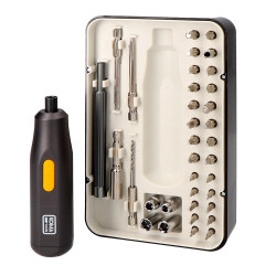 Kit destornillador recargable 3,7 v con 35 accesorios