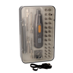 Kit destornillador recargable 3,7 v con 35 accesorios