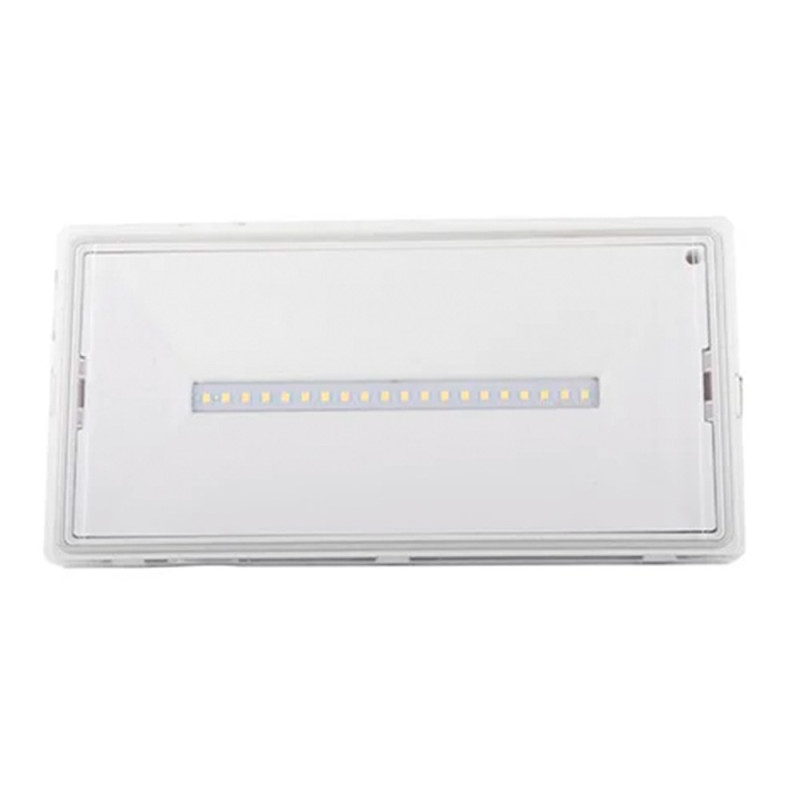 Luminaria de emergencia led 3,6 w 280 lm, ip65, 238,5 x 120,5 x 42,2 mm