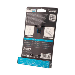 Linterna led profesional de trabajo lp-5 recargable, 5 w, 400 lm 2600 mah, 40 x 30 x 158 mm