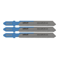 Hojas de sierra de calar, hss, vástago en t, corte fino, 3 mm, blíster 3 uds
