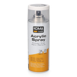 Pintura acrílica en spray ral 9010 blanco acabado mate, 300 ml