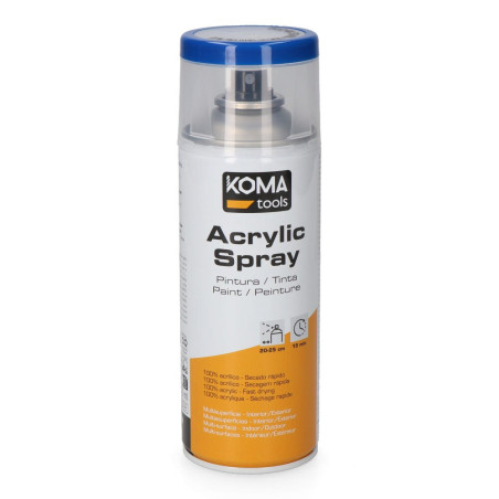 Pintura acrílica en spray ral 5010 azul genciana acabado brillante, 300 ml